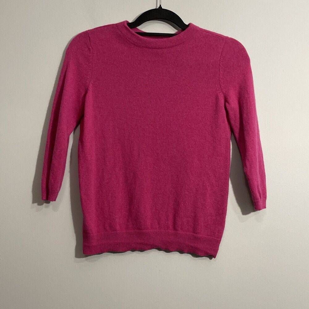 Talbots Women’s SP Pink Cashmere Pullover Cozy Refined Preppy